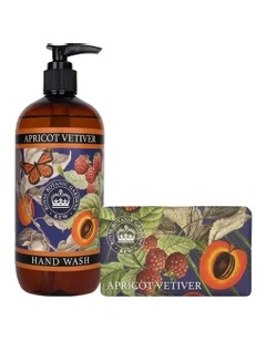 Royal Kew Gardens Apricot Vetiver Hand Wash And Soap Bar Bundle