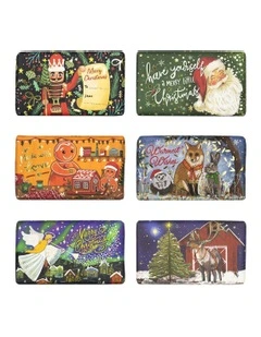Christmas Wishes Collection Soap Bar Set 6 Piece