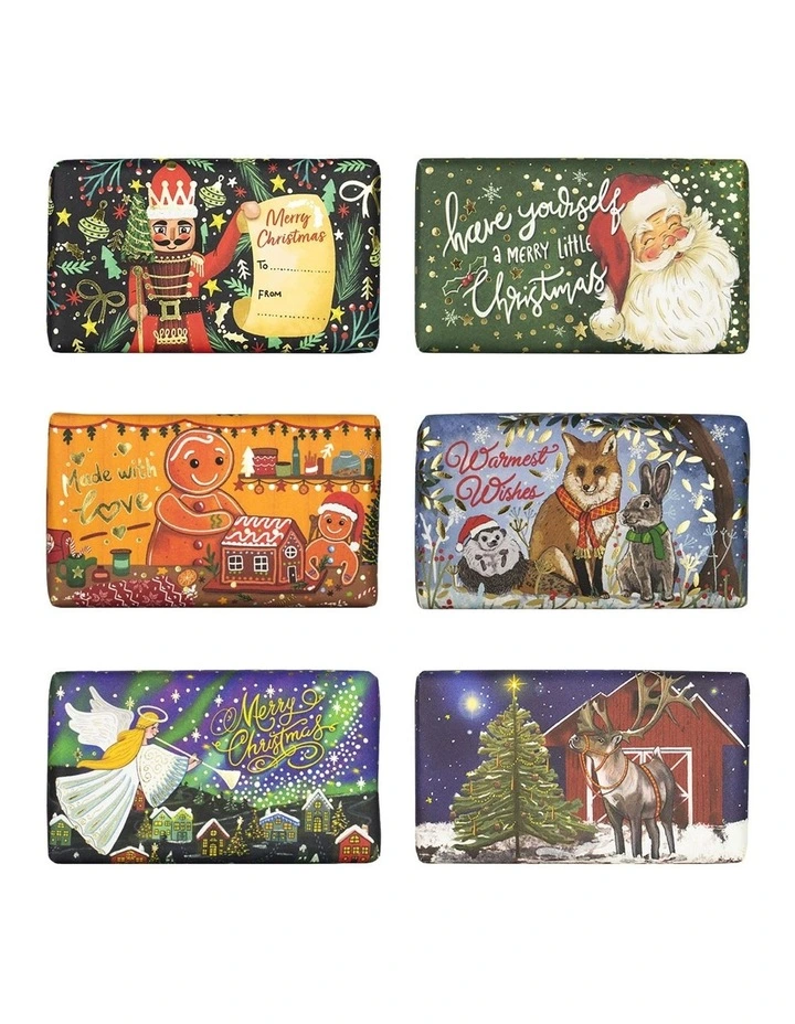 Christmas Wishes Collection Soap Bar Set 6 Piece image 1