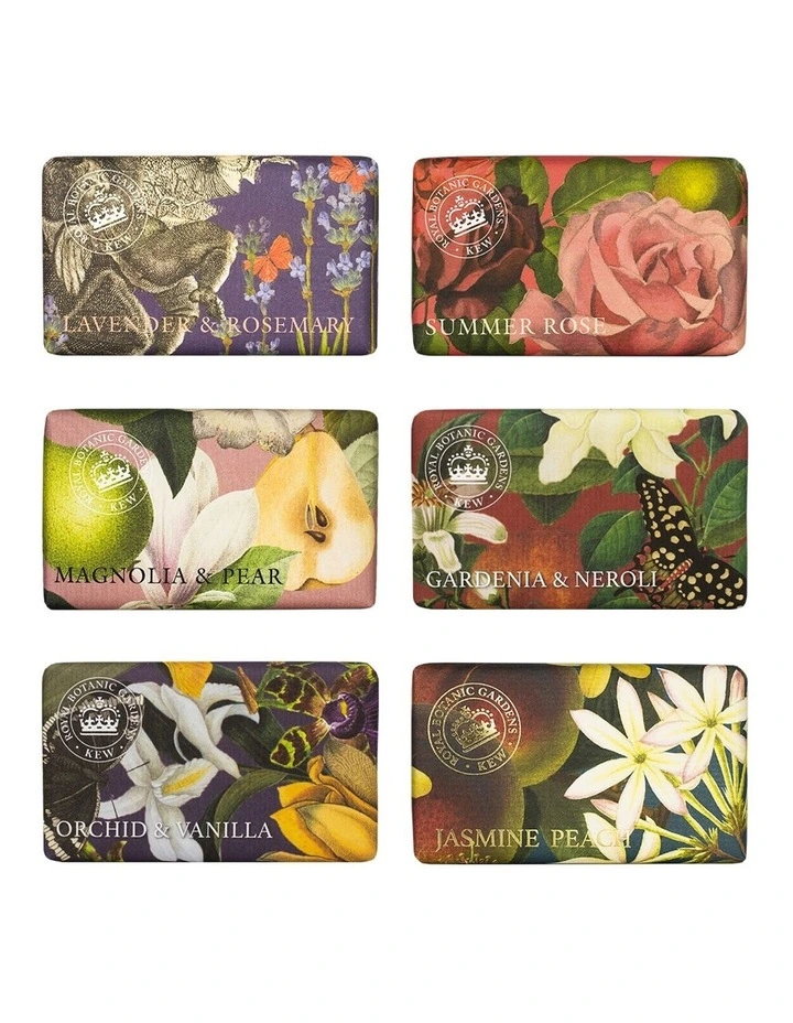 Royal Kew Gardens Petal and Stem Collection Soap Bar Set 6 Piece image 1
