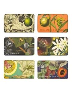 Royal Kew Gardens Citrus and Spice Collection Soap Bar Set 6 Piece