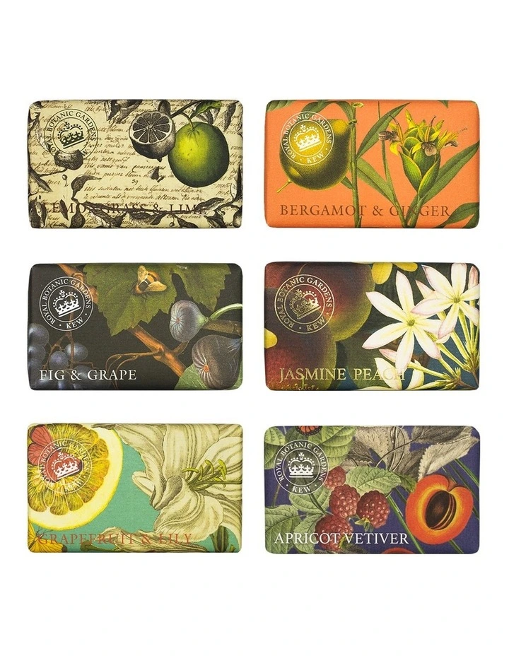 Royal Kew Gardens Citrus and Spice Collection Soap Bar Set 6 Piece image 1