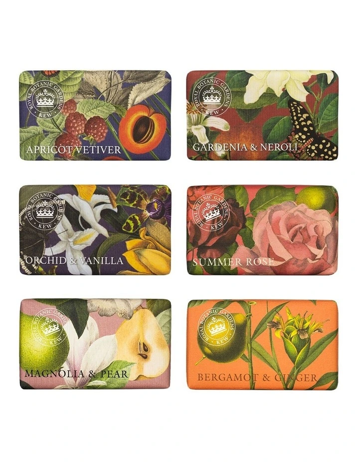Royal Kew Gardens Orchard Blooms Collection Soap Bar Set 6 Piece image 1