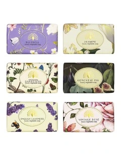 Vintage Blooms Soap Bar Set 6 Piece