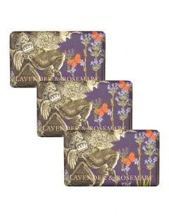 Royal Kew Gardens Lavender And Rosemary Soap Bar Trio Value Pack