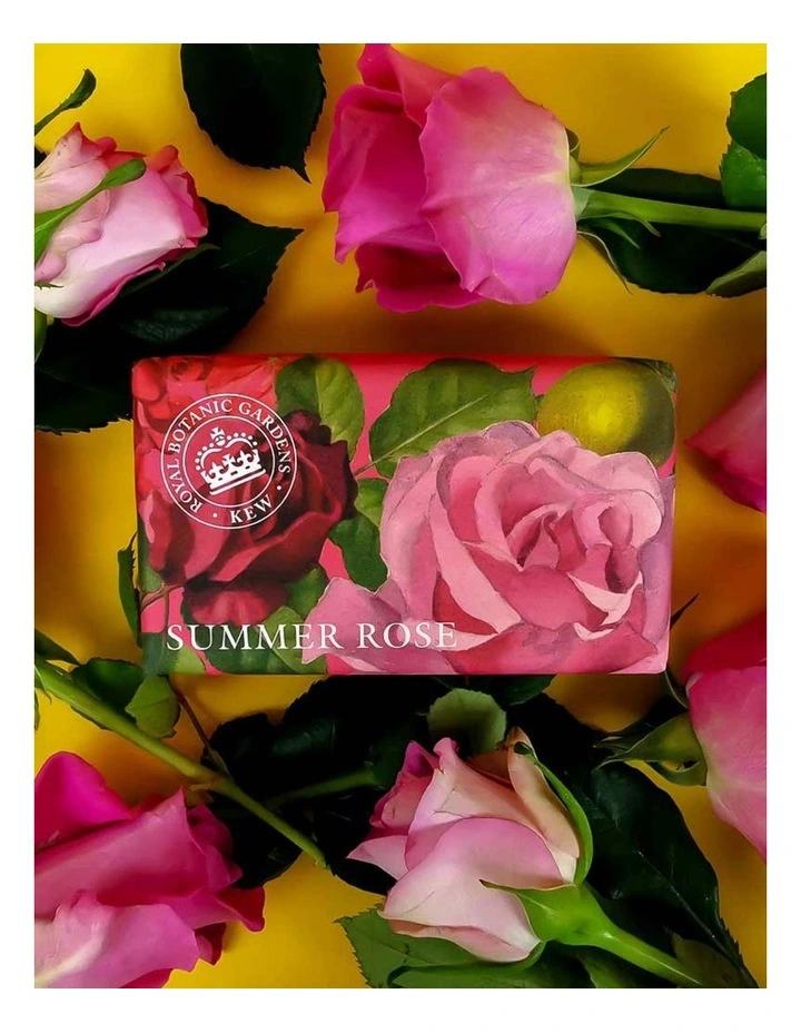 Royal Kew Gardens Summer Rose Soap Bar Trio Value Pack image 2