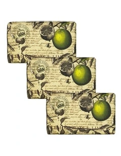 Royal Kew Gardens Lemongrass And Lime Soap Bar Trio Pack