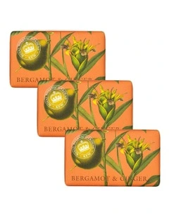 Royal Kew Gardens Bergamot And Ginger Soap Bar Trio Pack