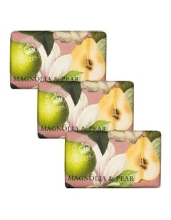 Royal Kew Gardens Magnolia And Pear Soap Bar Trio Pack