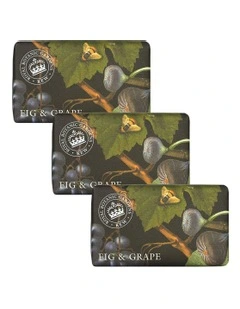 Royal Kew Gardens Fig And Grape Soap Bar Trio Pack