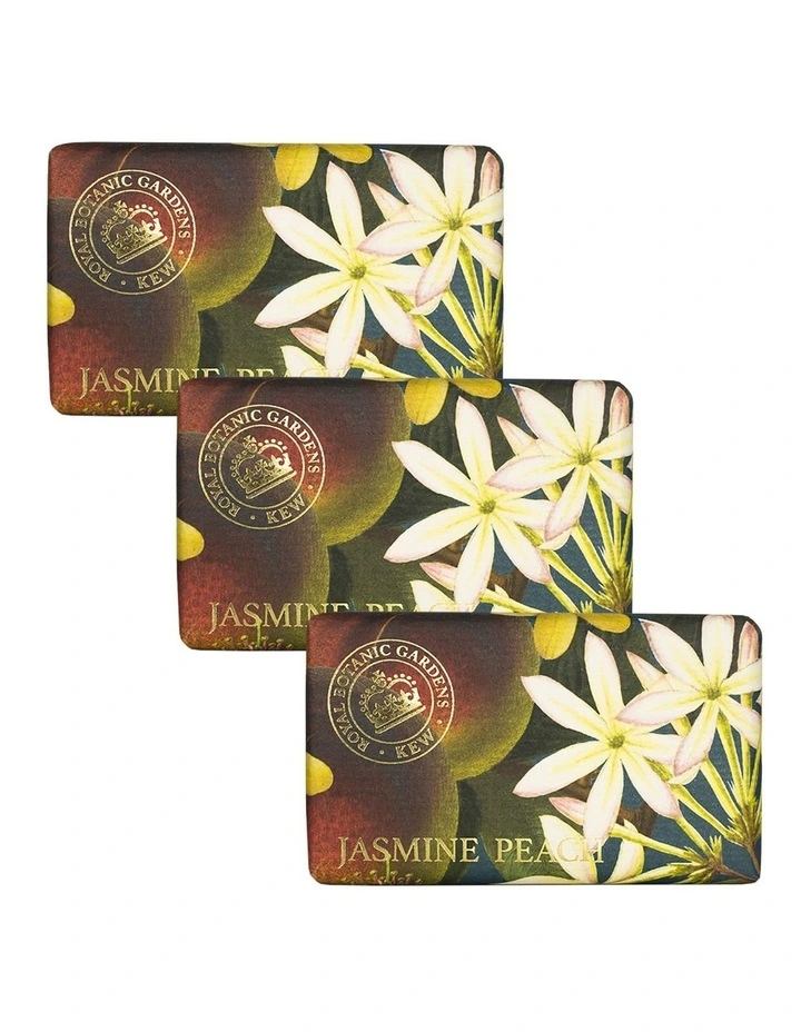 Royal Kew Gardens Jasmine And Peach Soap Bar Trio Pack image 1