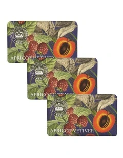 Royal Kew Gardens Apricot Vetiver Soap Bar Trio Pack