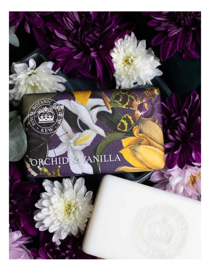 Royal Kew Gardens Orchid & Vanilla Soap Bar Trio Value Pack image 2