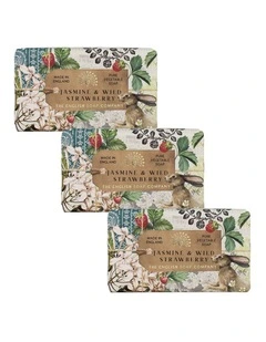 Jasmine & Wild Strawberry Soap Bar Trio Value Pack
