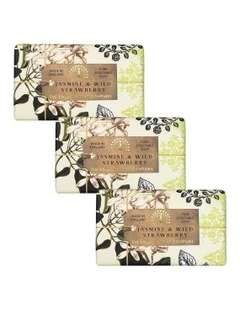 Jasmine & Wild Strawberry Soap Bar Trio Value Pack