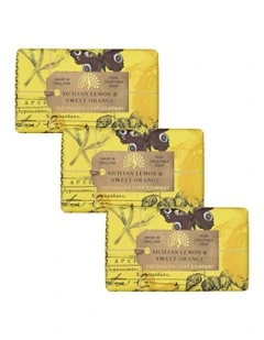 Sicilian Lemon Soap Bar Trio Value Pack