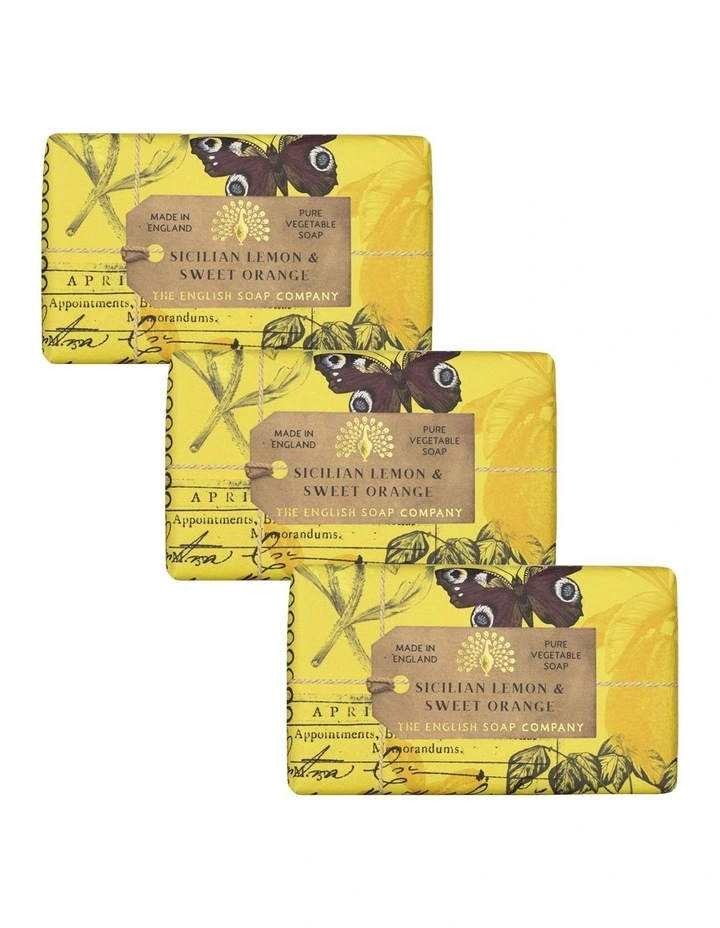 Sicilian Lemon Soap Bar Trio Value Pack image 1