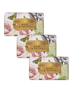 Rose & Peony Soap Bar Trio Value Pack