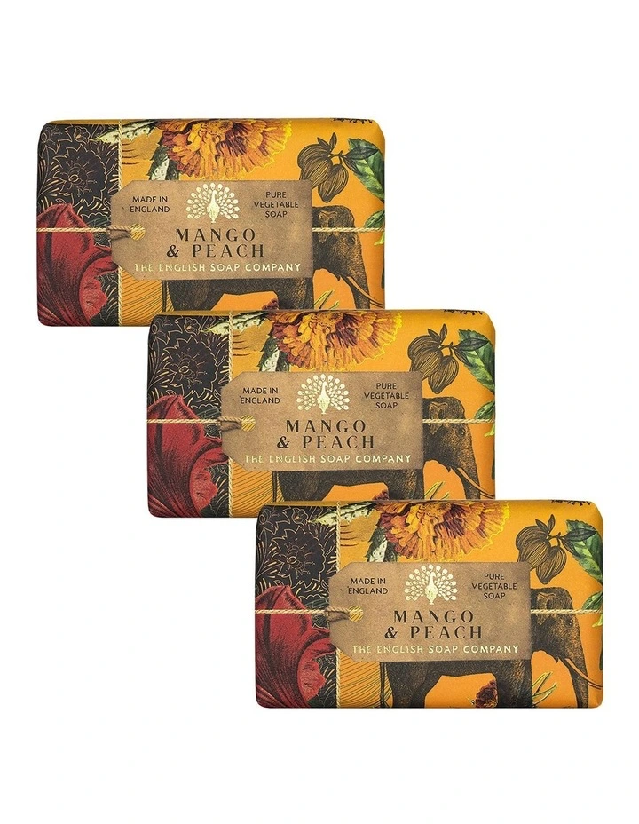 Mango & Peach Soap Bar Trio Value Pack image 1