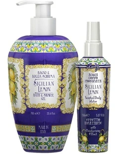 Sicilian Lemon Bath & Body Gift Set - Body Wash & Body Mist