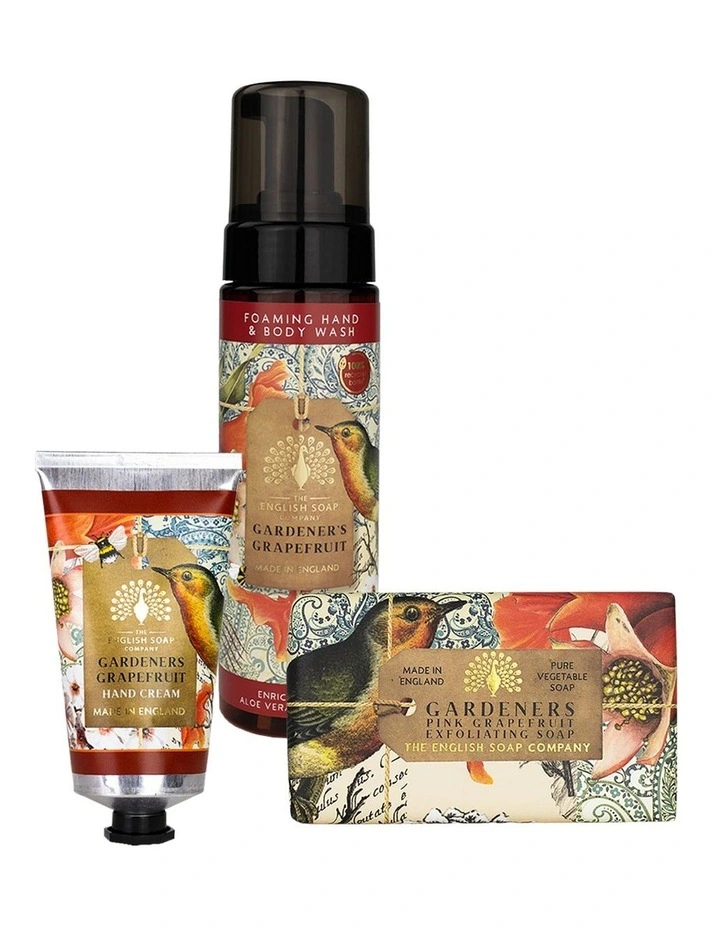 Gardeners Grapefruit Hand Cream, Soap & Foaming Wash Bundle image 1