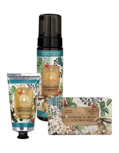 Jasmine & Strawberry Hand Cream, Soap & Foaming Wash Bundle