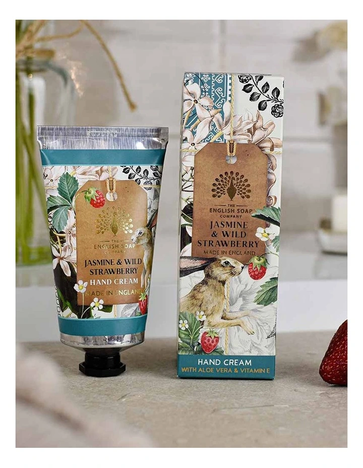 Jasmine & Strawberry Hand Cream, Soap & Foaming Wash Bundle image 4