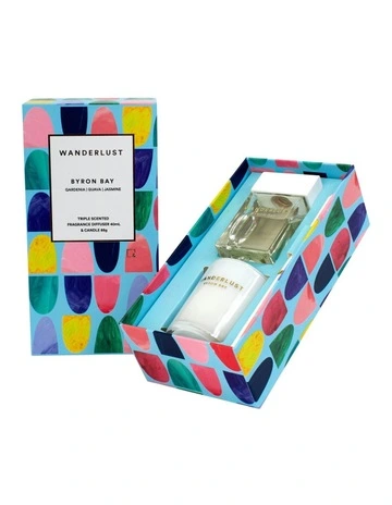 Byron Bay Wanderlust Diffuser And Candle Gift Pack 88g