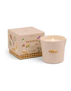 Bistro Ceramic French Baguette Candle