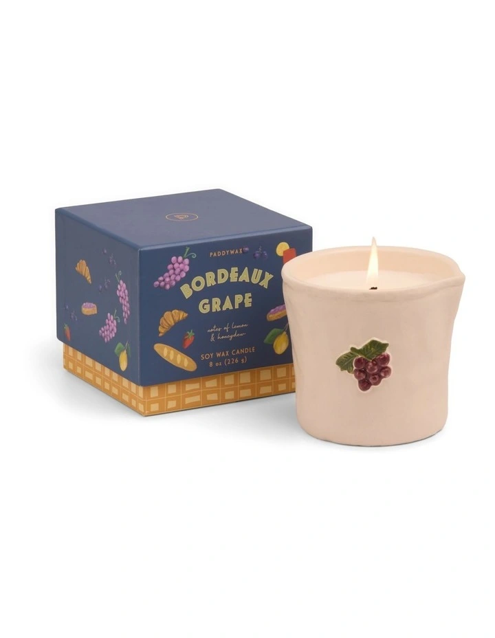 Bistro Ceramic Bordeaux Grape Candle image 1