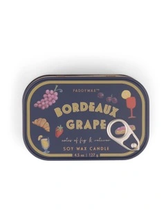 Bistro Printed Bordeaux Grape Tin