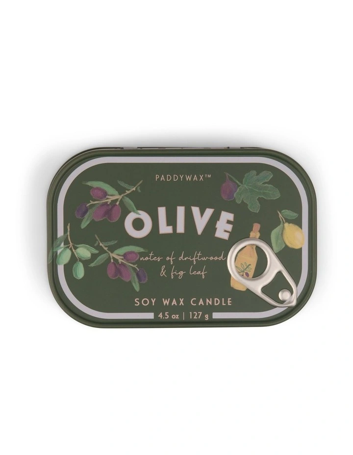 Bistro Printed Fig Tin Candle image 1