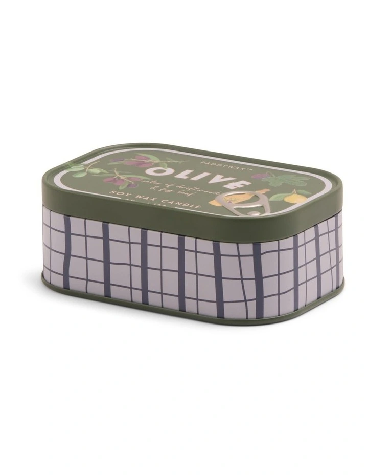Bistro Printed Fig Tin Candle image 2