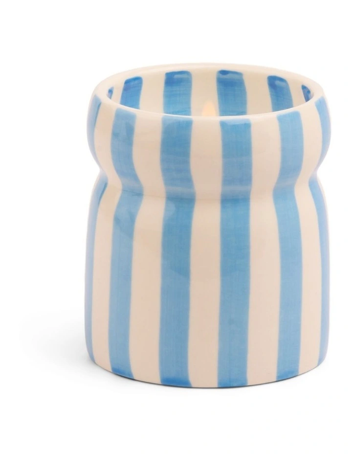 Cabana Striped Ceramic Candle - image 2