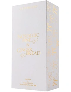 Wonderland Nostalgic Pine/Gingerbread Candle 198g Set Of 2