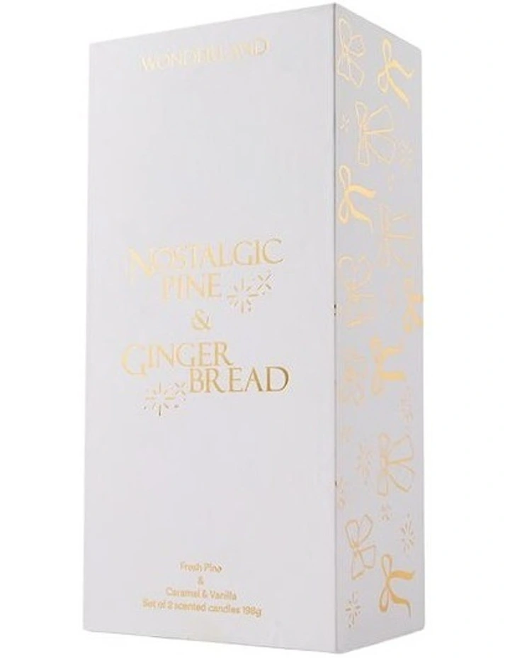 Wonderland Nostalgic Pine Gingerbread Candle 198g Set Of 2 image 4