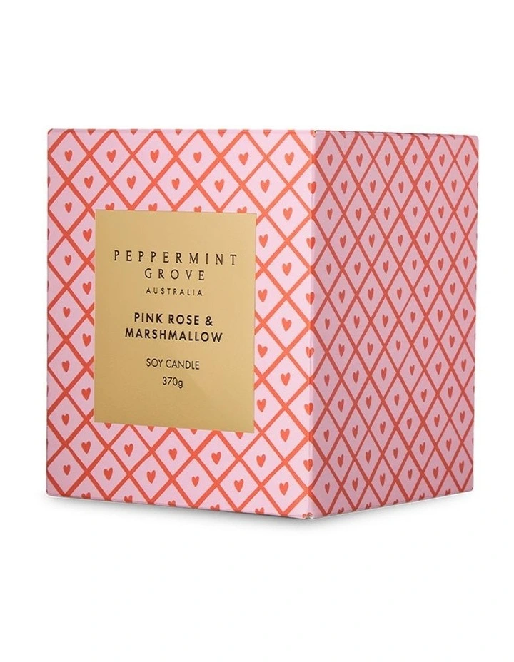 Pink Rose Marshmallow Candle 370g image 2