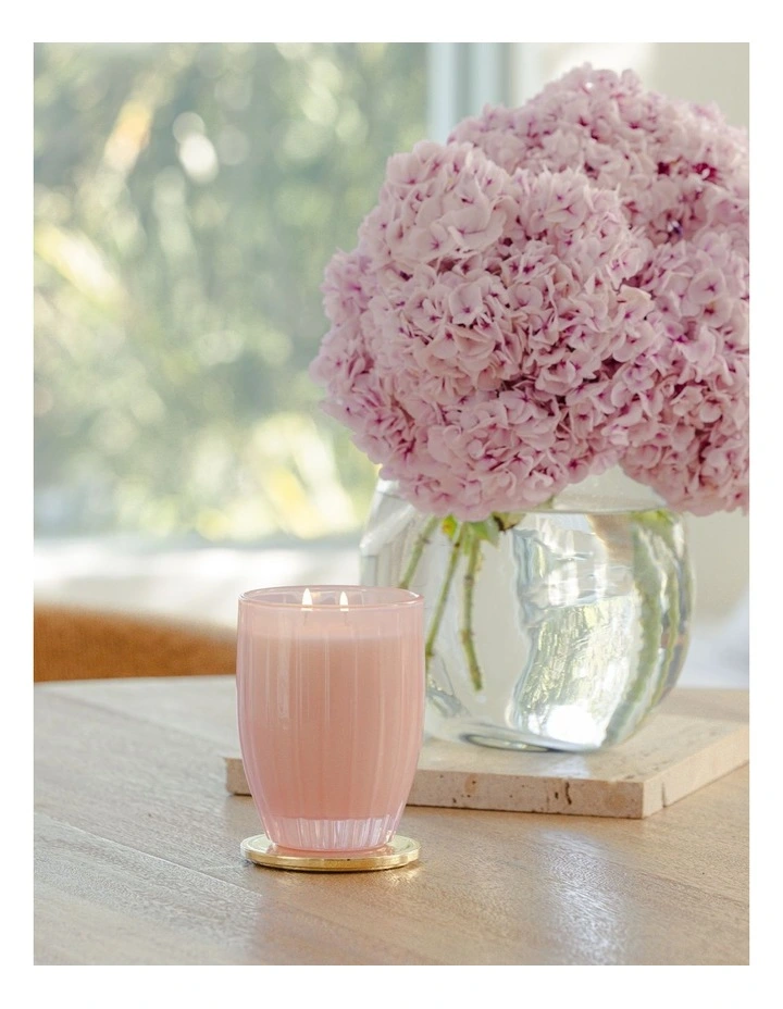 Pink Rose Marshmallow Candle 370g image 3