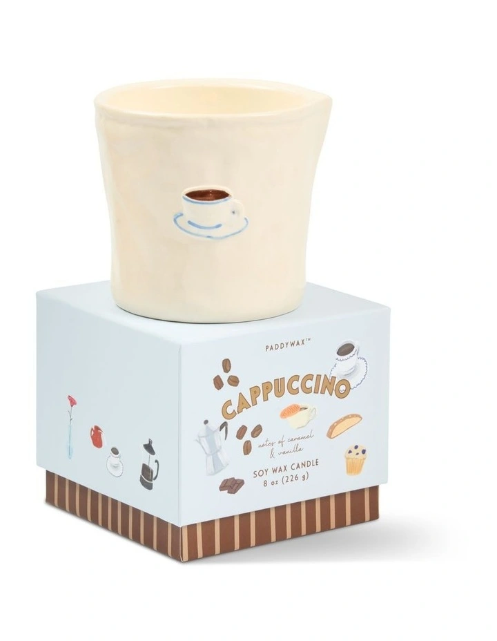 Bistro 8oz Ceramic with Embossed Printed Box in Cappuccino image 1