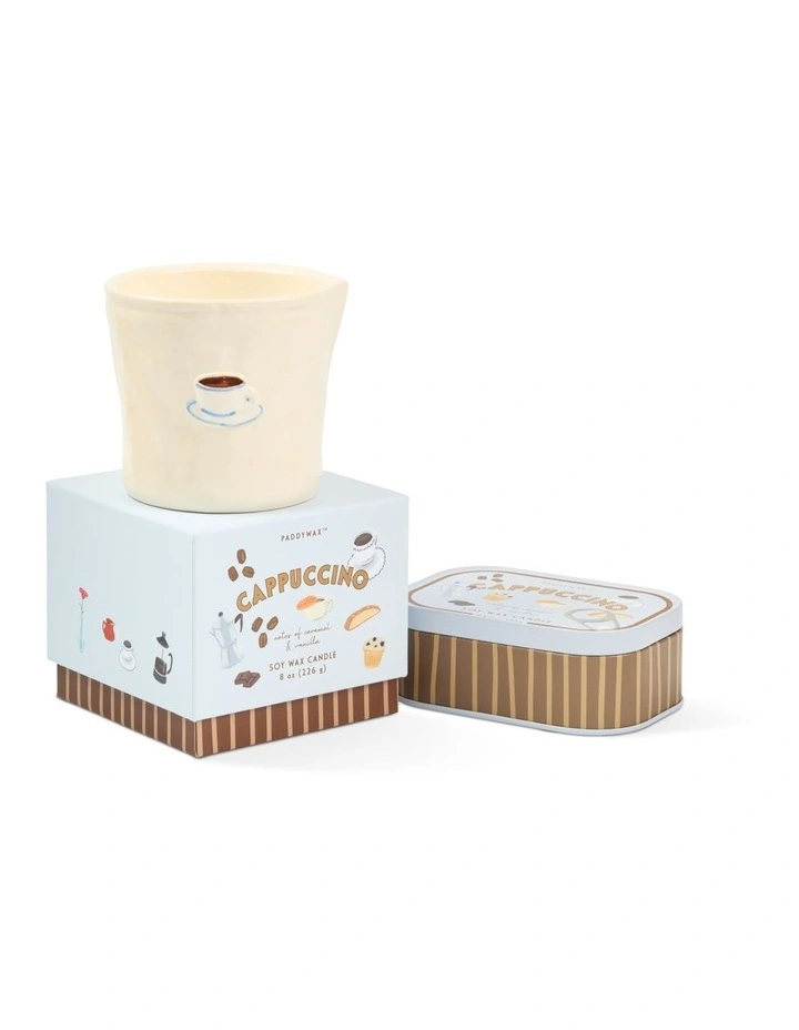 Bistro 8oz Ceramic with Embossed Printed Box in Cappuccino image 4