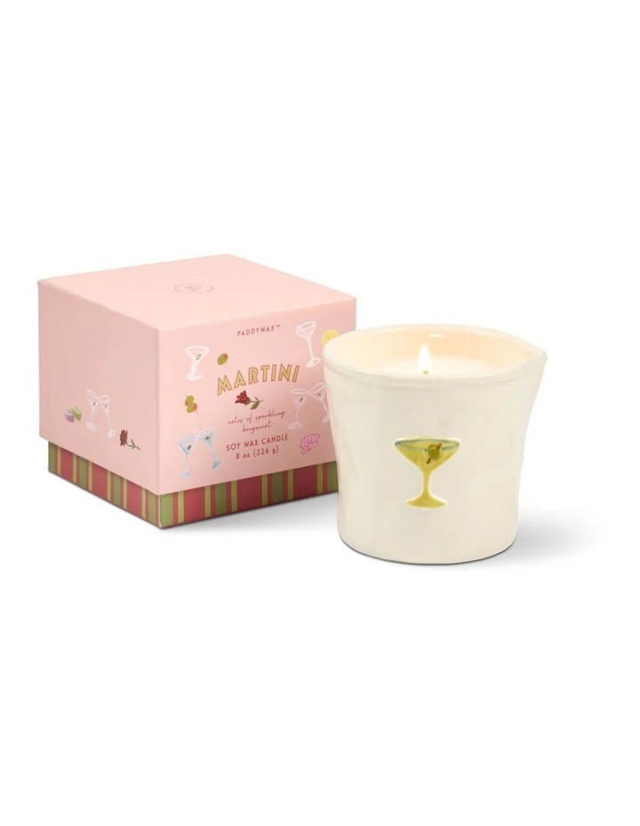 Bistro 8oz Ceramic w/ Embossed Martini (Sparkling Bergamot) & Printed Box - Martini image 3