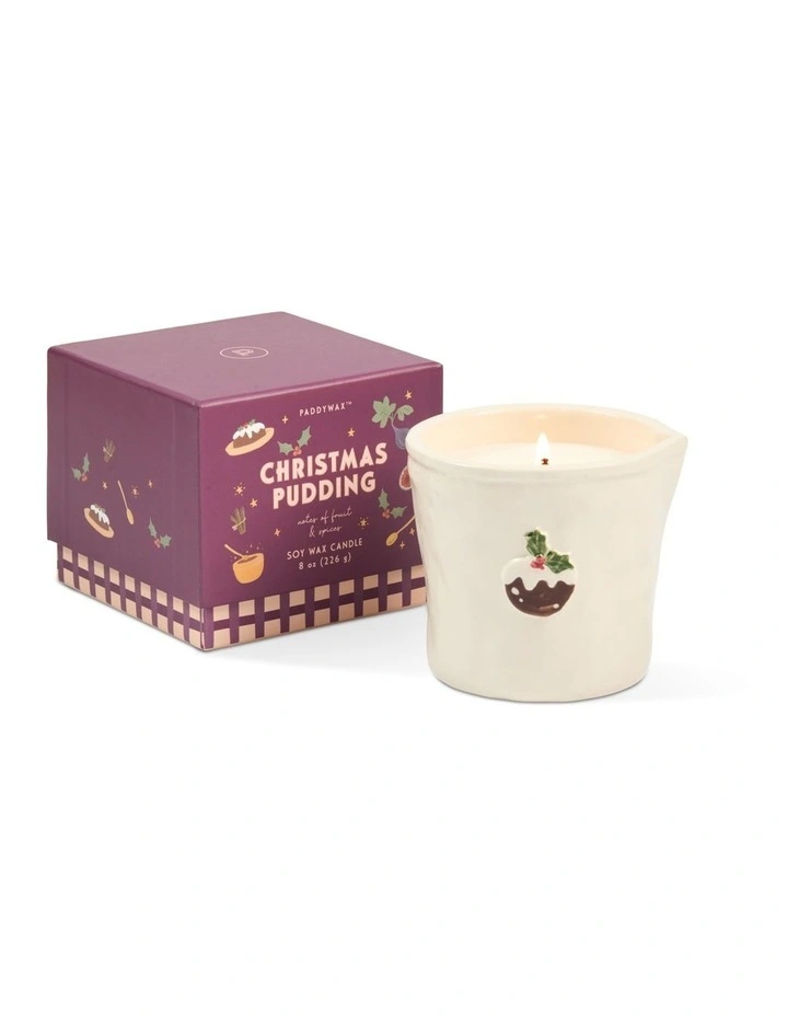 Bistro 8oz Ceramic w/ Embossed Christmas Pudding & Printed Box - Christmas Pudding image 2