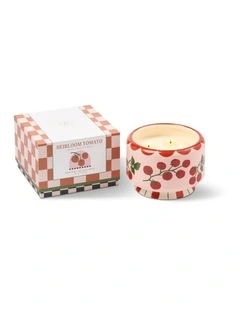 A dopo 24 oz Ceramic Tomato Vine Candle - Heirloom Tomato