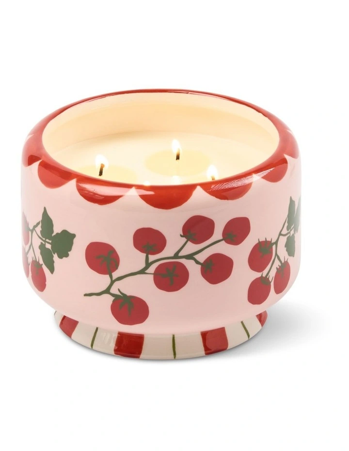 A dopo 24 oz Ceramic Tomato Vine Candle - Heirloom Tomato image 3