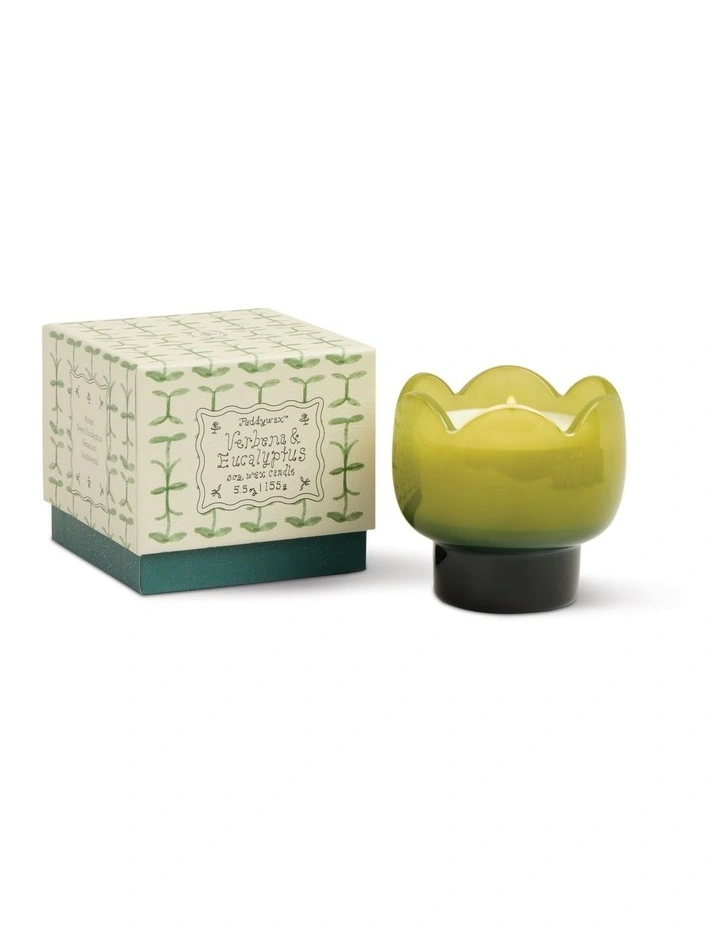 Tulip 5.5oz Glass Candle - Verbena & Lemongrass image 1