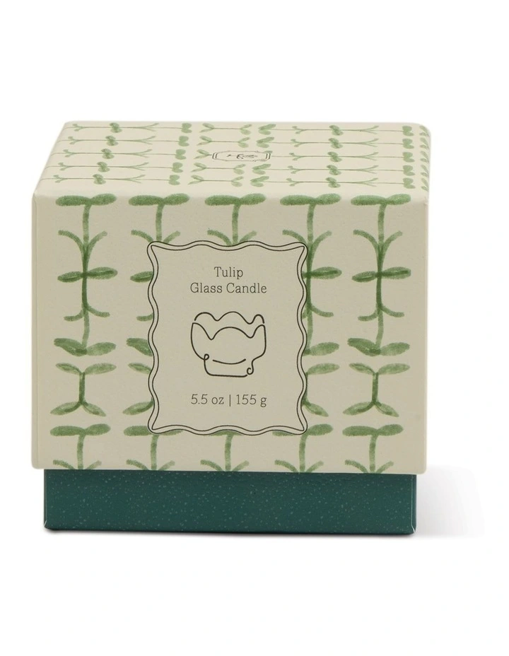 Tulip 5.5oz Glass Candle - Verbena & Lemongrass image 2