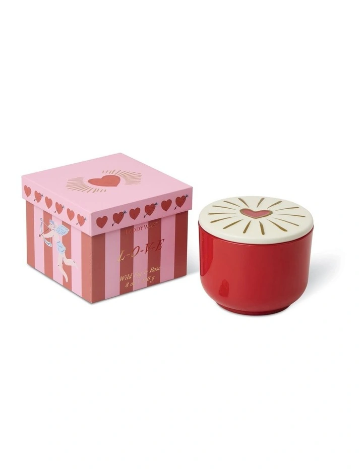 Charmed 8oz Red Glass - Wild Fig & Rose image 2