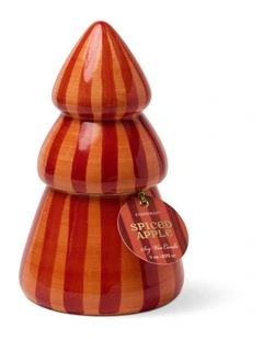 Cabana Christmas 9oz Hand Painted Striped Tree - Spiced Apple