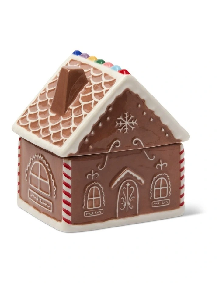 Gingerbread 9.5oz Ceramic House Candle - Gingerbread image 1