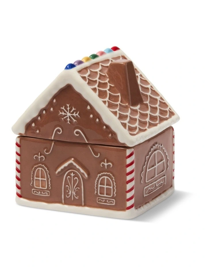Gingerbread 9.5oz Ceramic House Candle - Gingerbread image 3